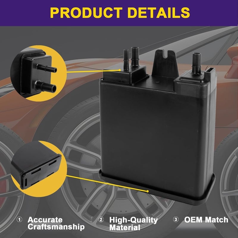 WOWAUTO Vapor Canister - Replaces 22963841,911-199,12573649 - Compatible with Cadillac,Chevy,GMC and Hummer Vehicles - 5.3L, 6.0L, 6.2L - 2004-2016 - Escalade, Avalanche, Suburban 1500 Yukon XL 1500 (911-199) - Image 3